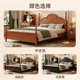 法式 轻奢主卧室婚床公主床 复古中古风1.8米实木床罗马柱黑色美式