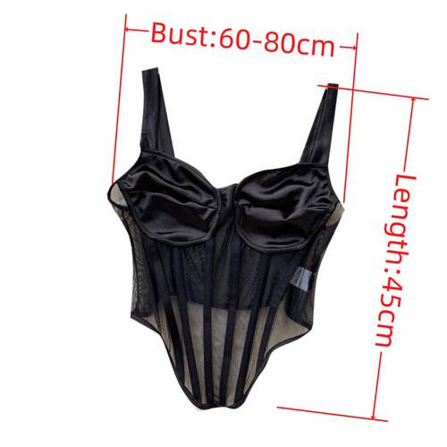 corset top woman cropped feminino sexy gothic clothes tank c