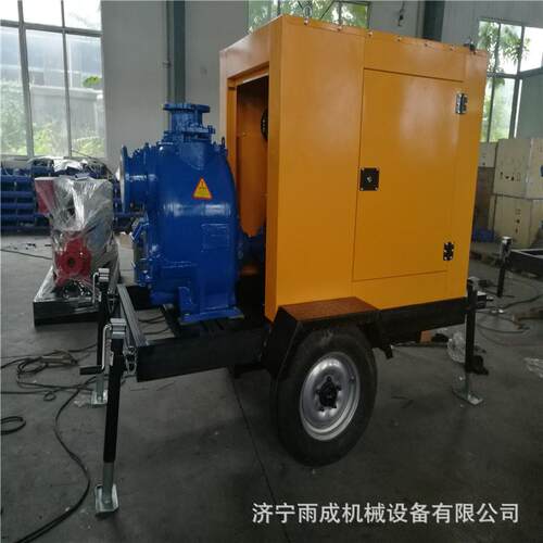 讯期排洪移动式柴油抽水泵 应急用柴油抽水泵 应急排涝泵站自吸泵