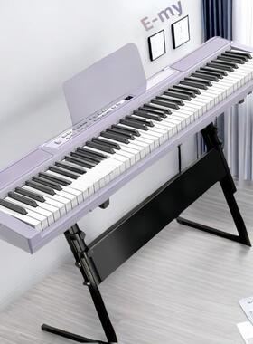 [折扣价】电子琴成人儿童入门初学便携式电钢琴粉色紫色幼师专业