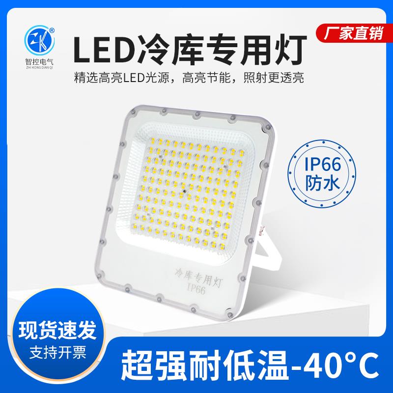 led户外投光灯防水防爆大功率冷库射灯车间仓库工地球场室外照明