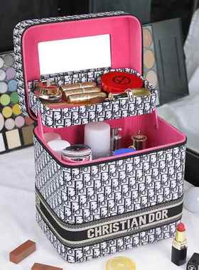 Women Professional Suitcase Makeup Box Make Up Cosmetic Bag