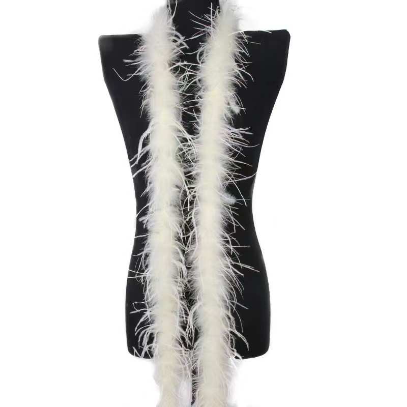 鸵鸟diy羽饰品毛毛条衣服鸵鸟裙边服装条绒袖口装饰工厂毛条