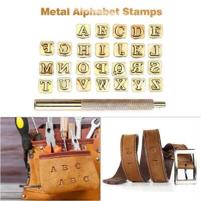 26pcs Punching Stamp Set 6mm Leather Stamping Tool Reusable