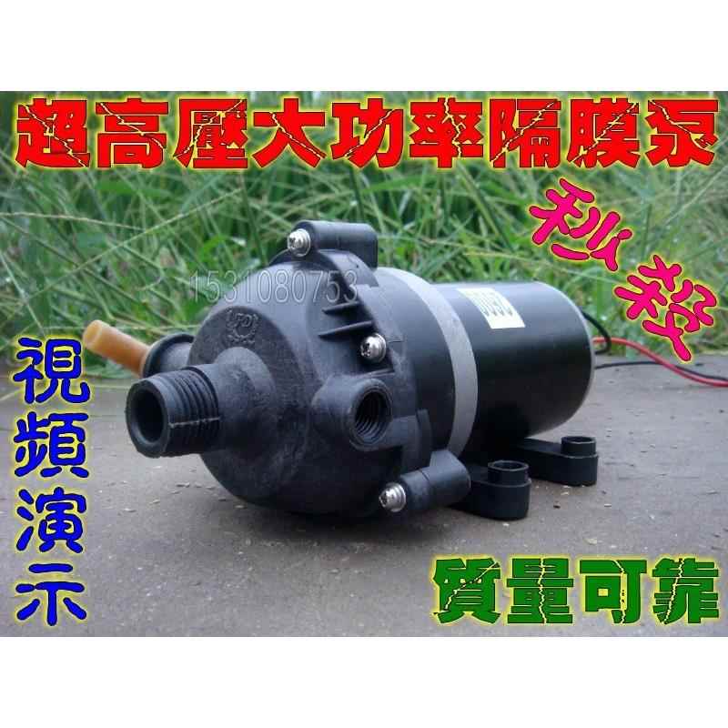 12V大功率高压隔膜泵/农用电动喷雾器打药泵/直流喷药机打药消毒