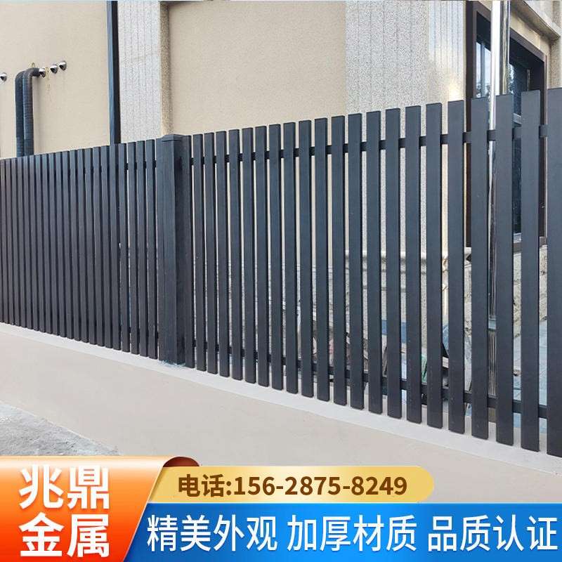铝艺护栏别墅庭院围栏小区围墙铝合金阳台栏杆花园中式简约铁栅栏