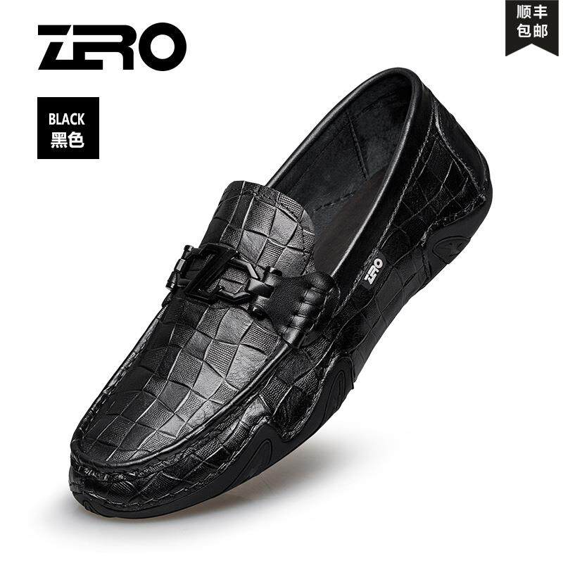 正品ZRO度流男鞋豆豆鞋男真皮零时尚驾车务休闲皮商鞋男士潮一脚