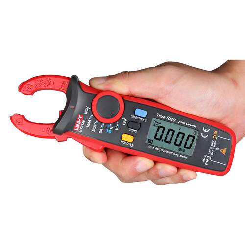 优利德100A-200A迷你数字钳形表UT210E/D/C交直流钳形万用表
