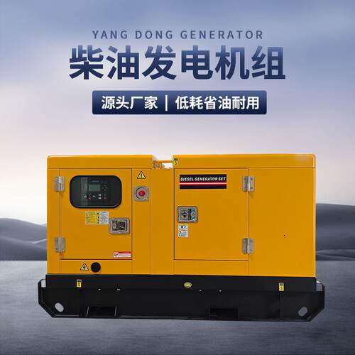 扬动柴油发电机12KW小型发电机低噪音15KVA家用220V全自动数显