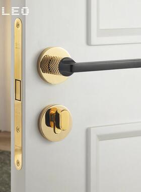 贝雷欧卧室门内锁1室卧室静房门磁吸灰色锁轻奢家音用分体实木门