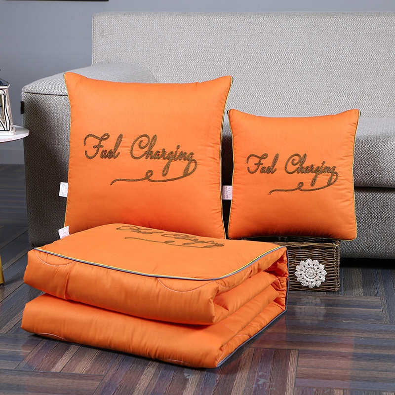 抱枕被子两用午睡靠垫全棉链条绣汽车靠背办公学生午休二合一被子,居家布艺,靠垫/抱枕,淘宝优惠券,粉丝福利购,淘宝优惠卷