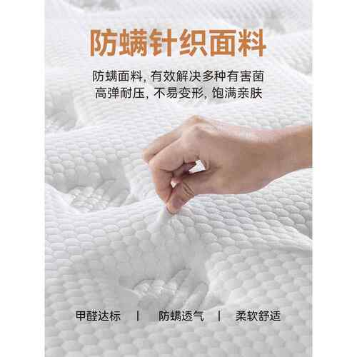 xyt床垫2米2.2m米静音弹簧乳胶床垫真空压缩卷包床垫席梦思