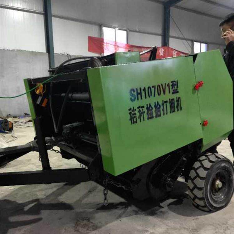 麦草秸秆打捆机小型玉米秸秆打捆机秸秆粉碎打包机价格