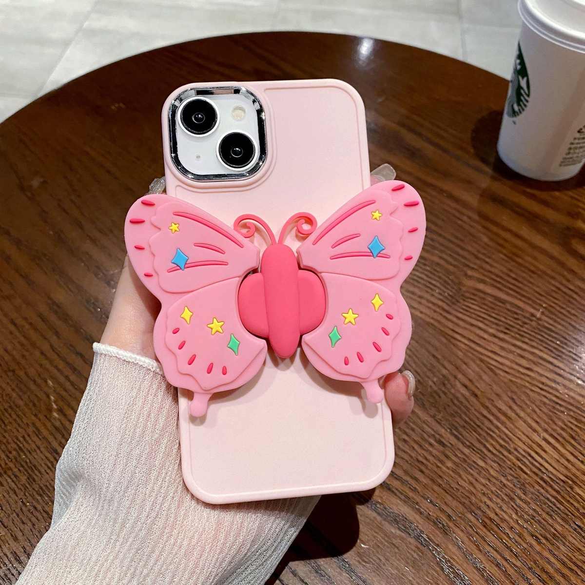 金属相框适用苹果16/14pro/13折叠蝴蝶支架防摔软壳iPhoneX手机壳
