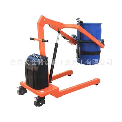 YL00半电动油桶投料车自动单臂堆料车电动油桶堆高翻转投放机