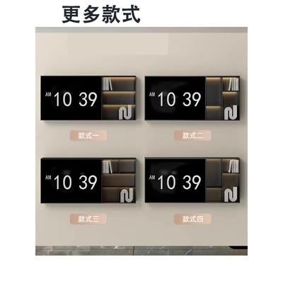 定制不锈钢电视机背景壁龛柜嵌入式7585寸金属钢板柜展示柜电视柜