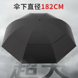 伞家庭专用商务暴雨三人大号雨伞抗超大风男直柄特大号伞 长柄新款