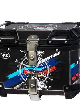 贴画36l45l55l65lbk摩托快防水铝合金指南针拆箱尾收纳尾箱箱车尾