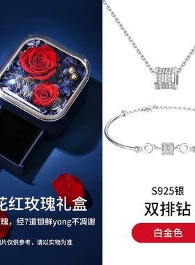 新款小蛮腰手链品女纯银韩版简约首饰学生isn小众设计个金性玫瑰