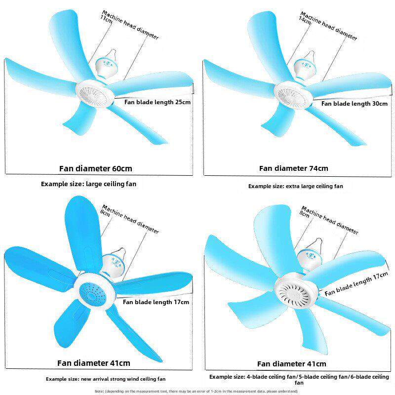 宿舍小吊扇迷你夏季遥控微风静音大风力老式床上挂扇五叶电扇风扇
