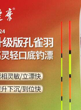 KC24达摩浮漂去壳羽长身短脚长尾13目灵敏阴天鲫鲤鱼硬尾