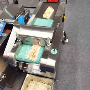 新款商用锅饼切片机 不锈钢火烧切片切丁机 全自动羊肉泡馍切丁机