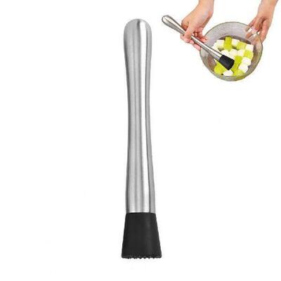 Long Handle Drink Mixer Stainless Steel Cocktail Muddler