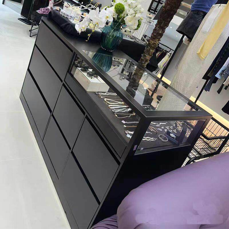 服装店中岛桌网红展示台收纳柜烤漆装饰柜摆件展台陈列展示桌定制