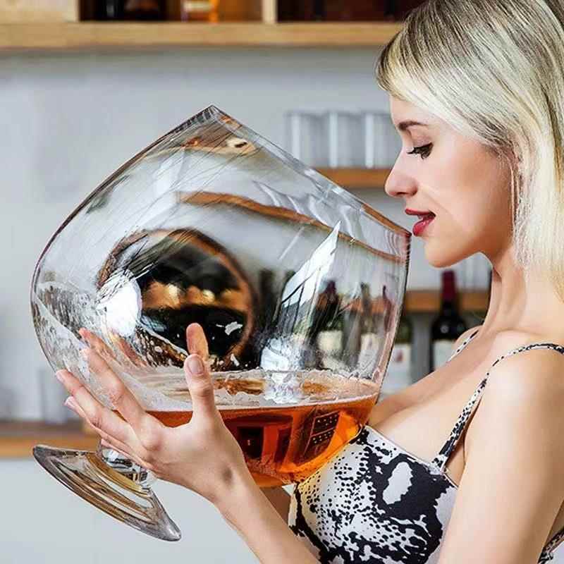 超大号英雄矮脚杯容量酒杯咖啡杯子特大可乐桶巨型饮料啤酒奶茶杯图片