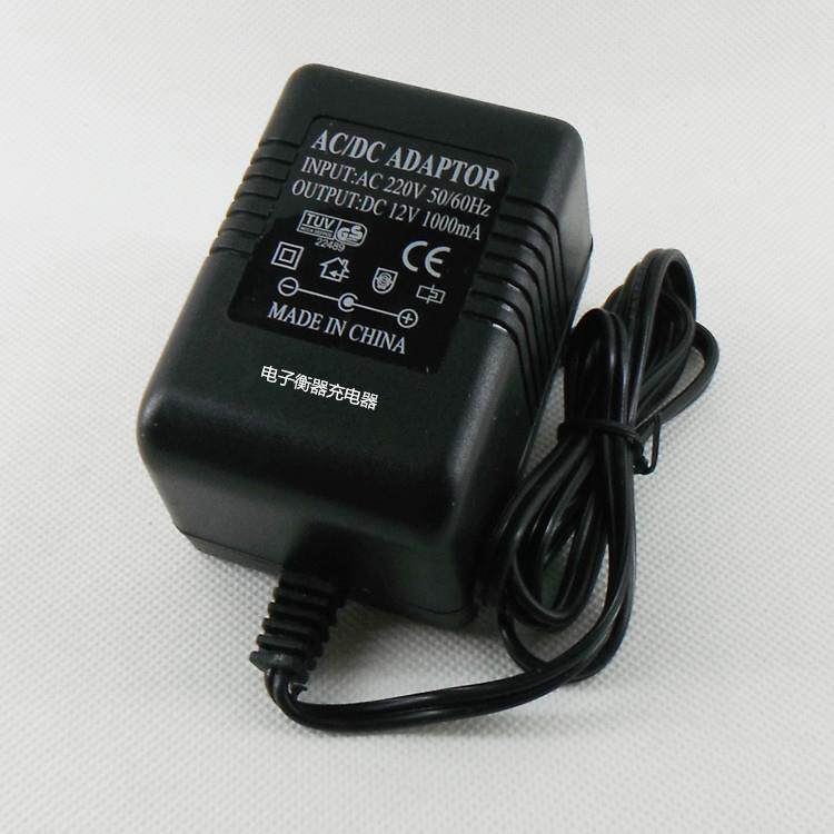 12V1A电子秤90度弯头电源充电器电子天平电子台秤电源适配器包邮