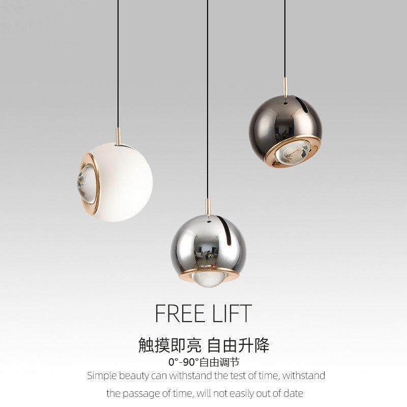 可调角度触控升降卧室床头氛围灯现代极简约设计师吧台装饰小吊灯