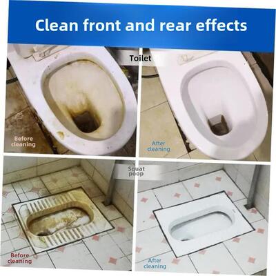 60pcs Blue Bubble Automatic Toilet Cleaner Tablet Blocks Loo