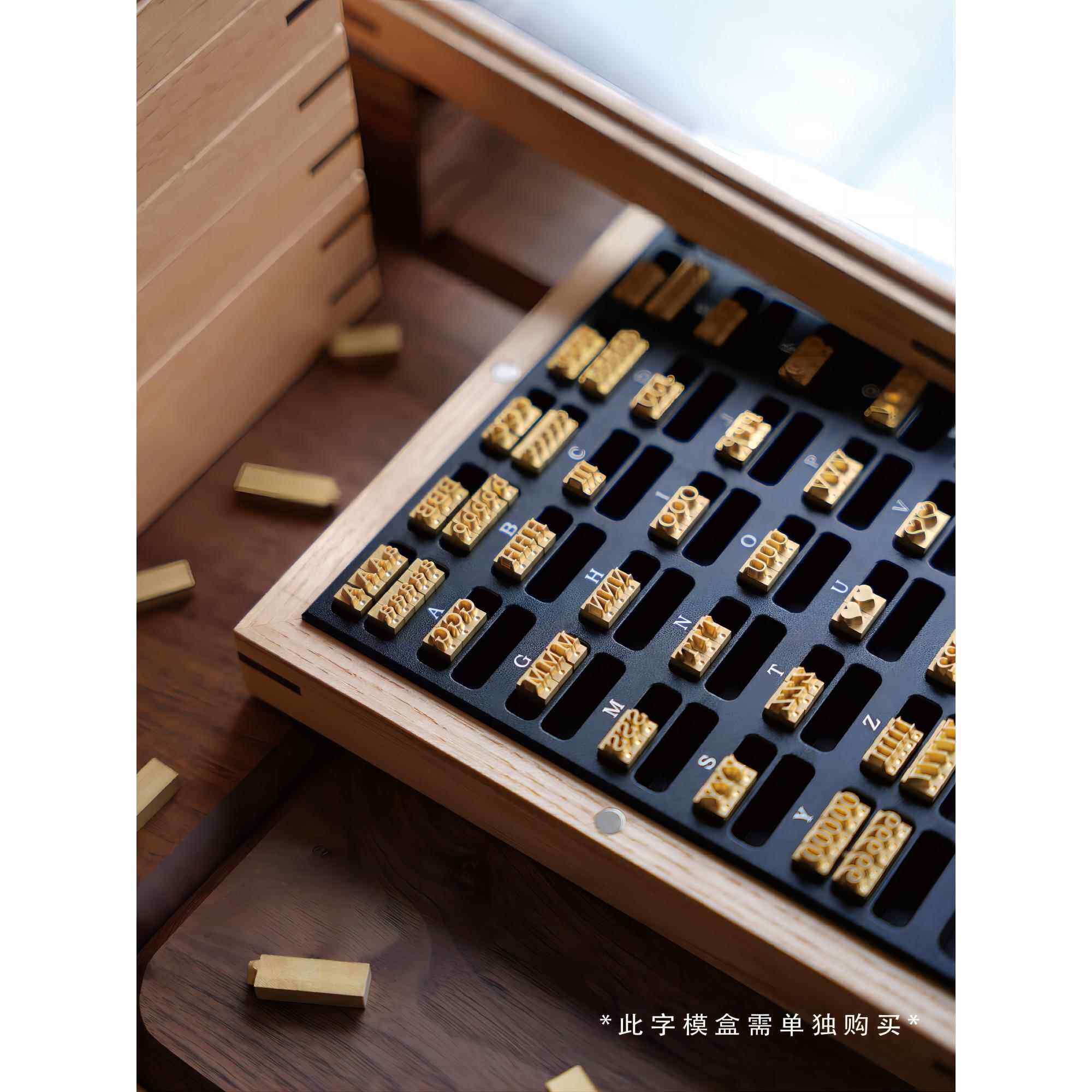 造具小号活字- 活字模MAXITA烫金机组合英文铜模手工皮具烫印包装