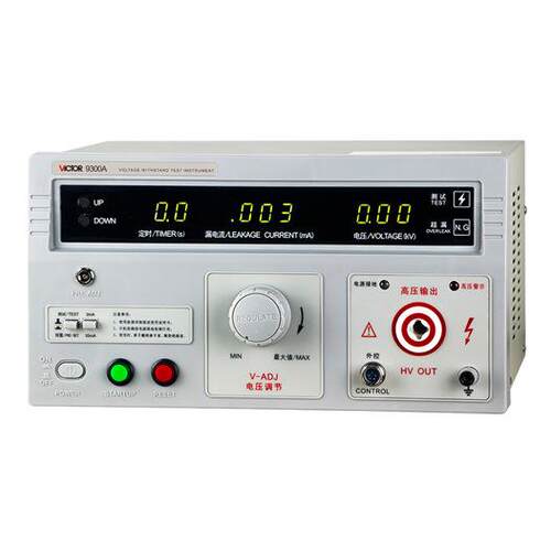 VICTOR/胜利仪器交直流300A/9300B/9300C数显耐压测试仪5KV/10KV