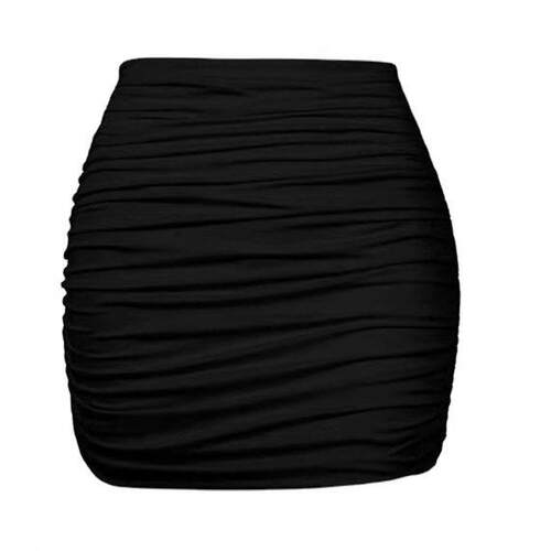 Women's Solid Color Wrap Skirt Casual Fashion Short Skirt