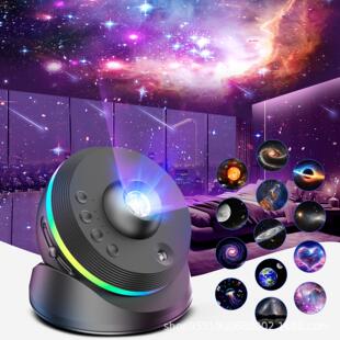 跨境私模天花板帐篷卧室星空投影灯私人太空舱氛围灯星系太阳月球