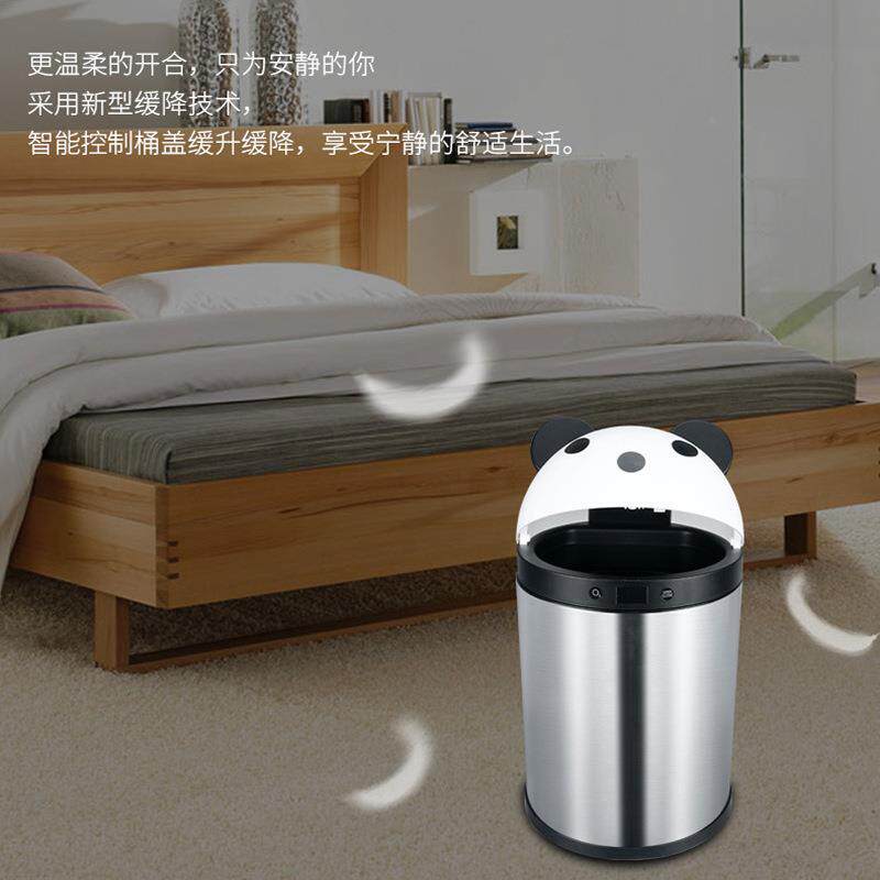 新款智能垃圾桶 轻触感应式招财猪收纳桶 招财猫儿童房垃圾桶厂家