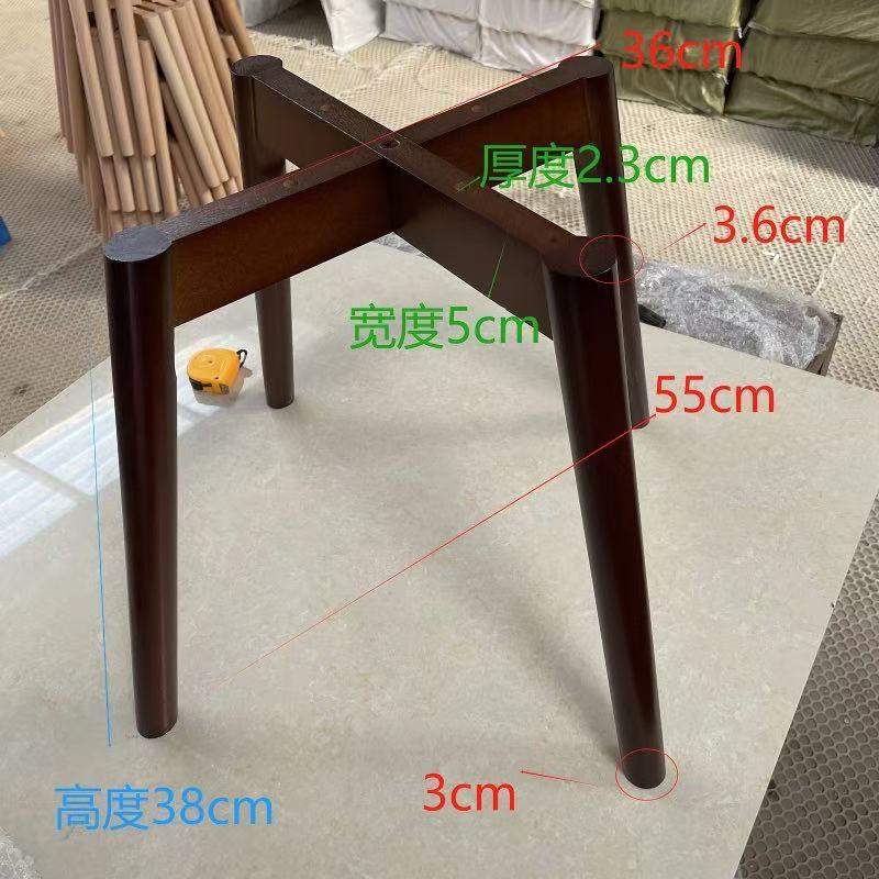 圆木腿交叉腿椅子桌子腿木脚实木家具木制品木支架腿落地支撑腿