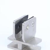 30不锈钢玻璃璃夹楼扶手配件玻璃夹18U型玻璃夹免开梯孔固定铸4造