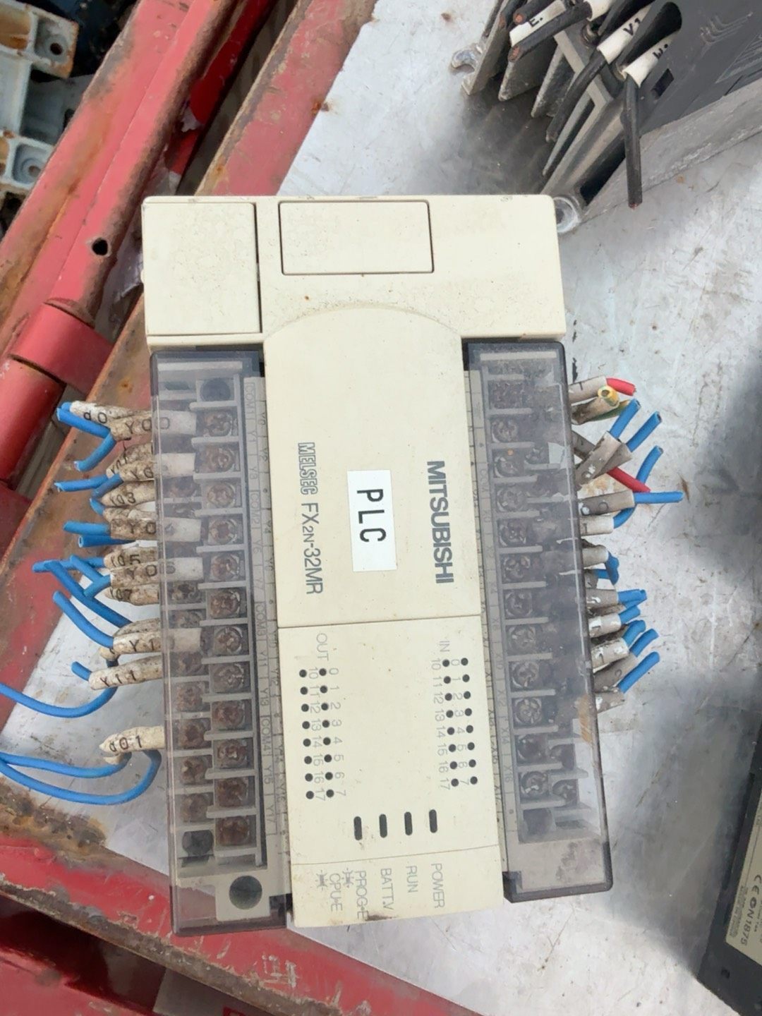 拆机三菱PLC FX2N-32MR-001,成色如图，功能及