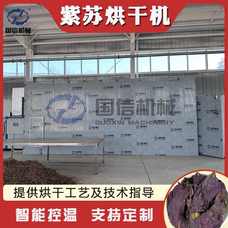 紫苏大型烘干房苏子叶赤苏红苏白紫苏材烘干设备紫苏叶烘干机