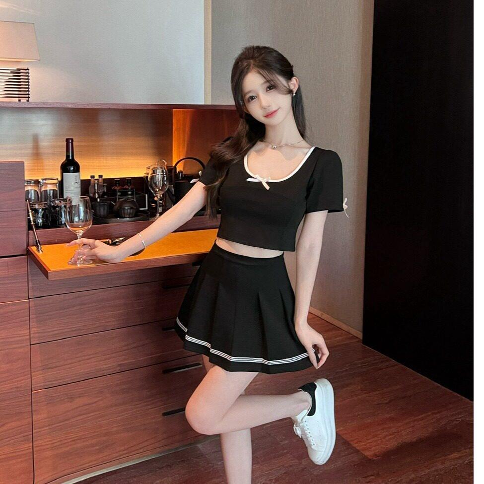 夜总店辣妹女装夜场上班衣服减龄套装性感连衣裙子足浴技师工作服