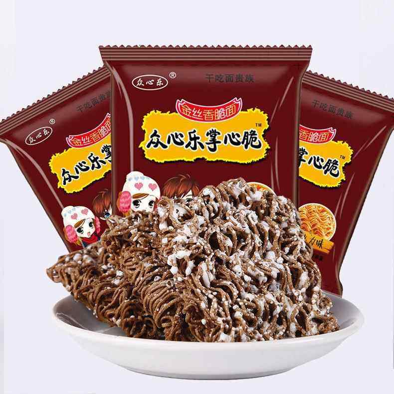 掌心脆巧克力味干 干脆面 童年怀旧泡面 面干吃面 面 整箱网红零