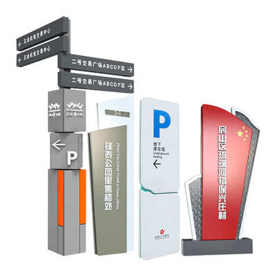 立体指示牌方向牌户外向导牌楼盘景区指示牌校园标识宣传栏制作