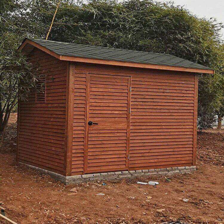 定制小木屋室外杂物室庭院花园工具房实木收纳屋户外储藏室储物间