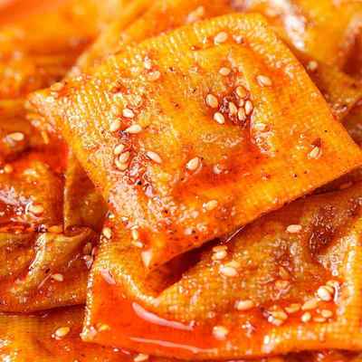 思乡山湖南特产鲜拌泡泡干50g*6包香辣平江豆干 干豆皮零食休闲