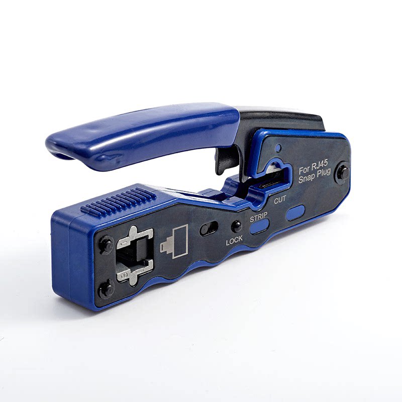 网线8p水晶钳接rj45穿孔工具网线工具挤压接线头 压线多功能网络