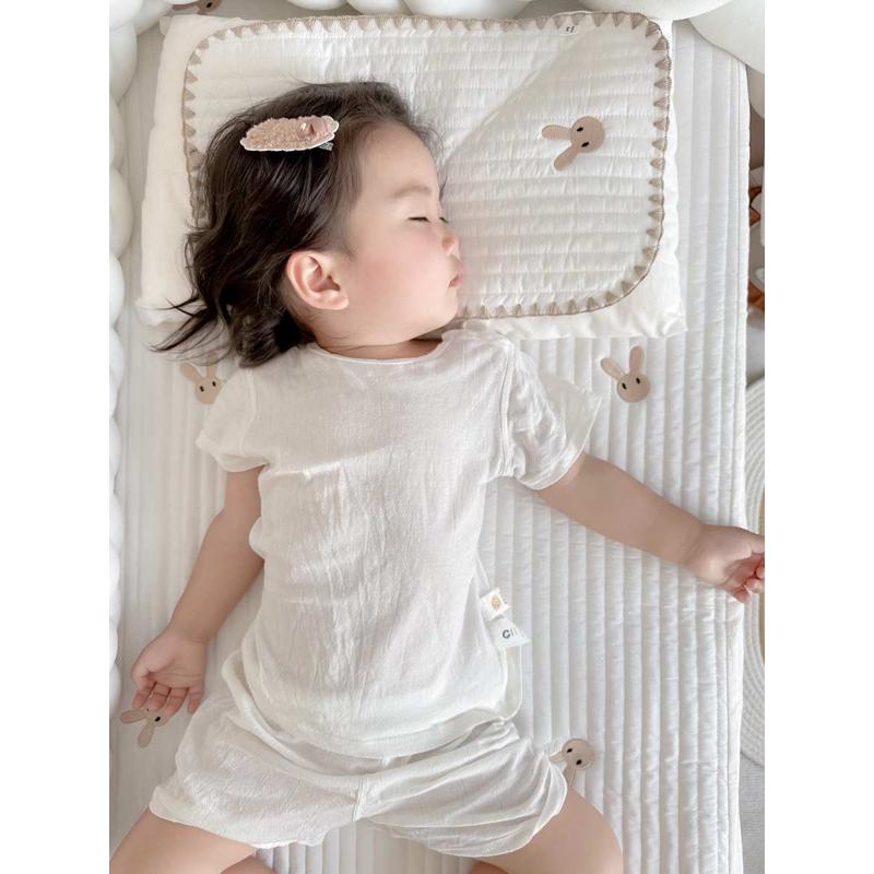 床笠婴儿纯棉ins风宝宝床单幼儿园儿童拼接床垫套新生儿床上用品