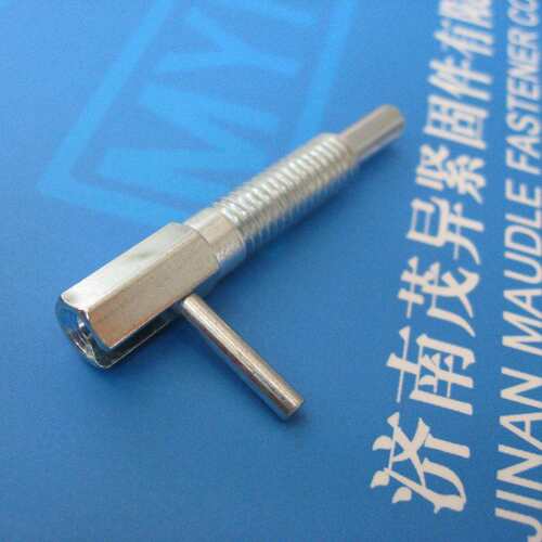 L端锁型自锁带把手分度销VCN233头锁加长订弹簧旋钮柱塞