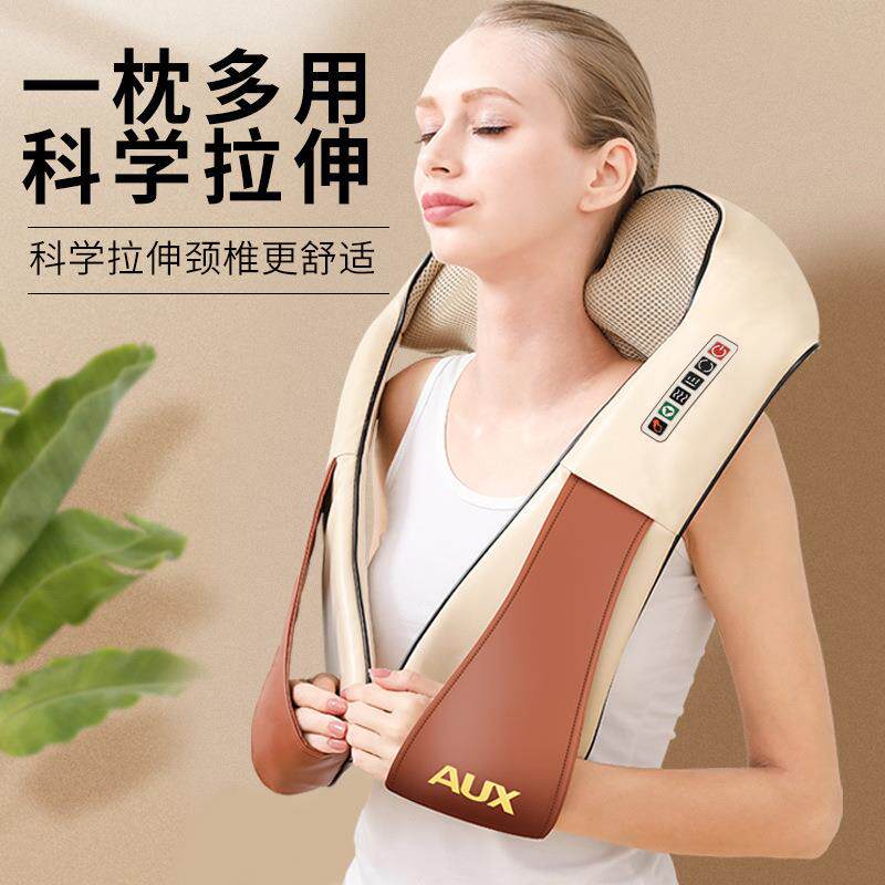 肩颈椎按摩器电动家用颈肩脖子腰部背部肩膀揉捏按摩披肩厂家